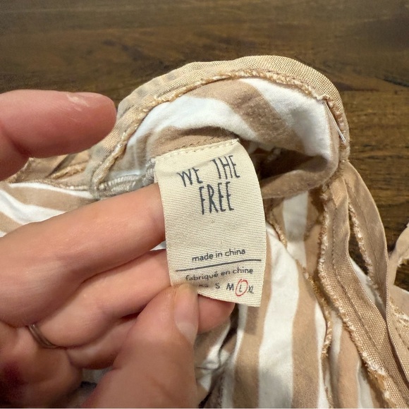 Free People Mylo Striped Faux Button Halter Top - Picture 9 of 9